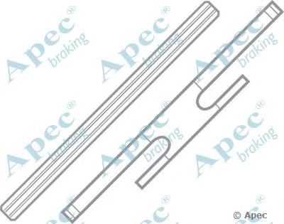 APEC BRAKING kit256 -  Комплектующие, тормозные колодки